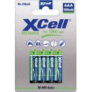 Akku NiMh AAA - Micro XCell 1000mAh 1,2V - 4er Blister