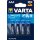 AAA Longlife Power Varta Batterie Alkaline Micro  - 4er Blister
