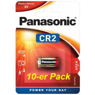 CR2 Panasonic Lithium 3Volt  Blister 10er Pack