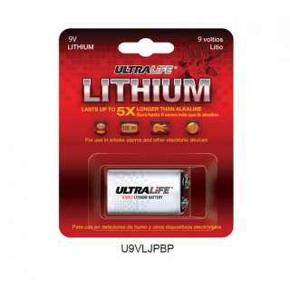 9 Volt Lithium Block Ultralife 1-er Blister