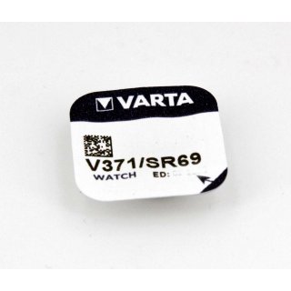 VARTA Knopfzelle V371 SR920SW SR69 1,55V 44mAh  Napf Blister